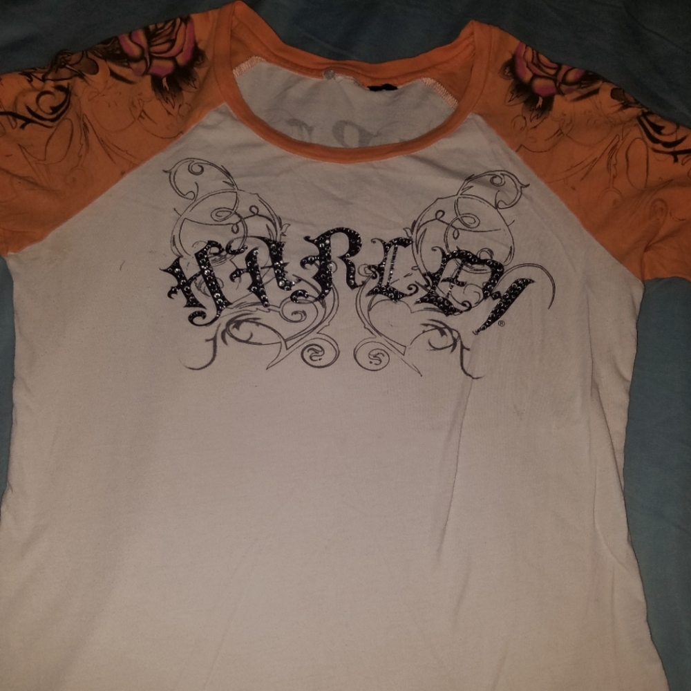 Harley Davidson 1/2 sleeve tee